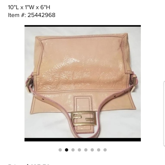 💜FENDI PINK PATENT/GOLD METAL HARDWARE - Picture 2 of 12